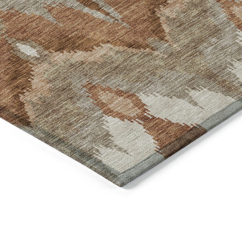 HomeRoots Ikat Transitional Rectangle Outdoor Rug