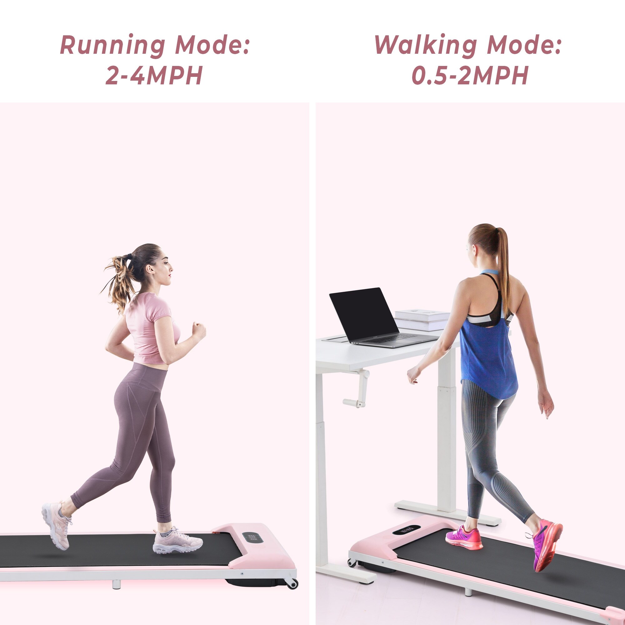 Folding walking pad ultra thin cheap smart electric walking machine treadmill 0.5