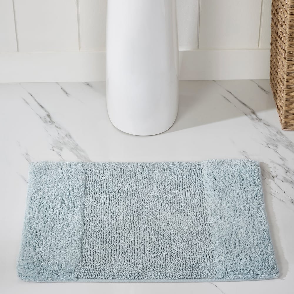Better Trends Bath Rug 100% Cotton Water Absorbent Tufted Bathroom Rug Set for Shower, Sink Mats Machine Wash Granada Collection