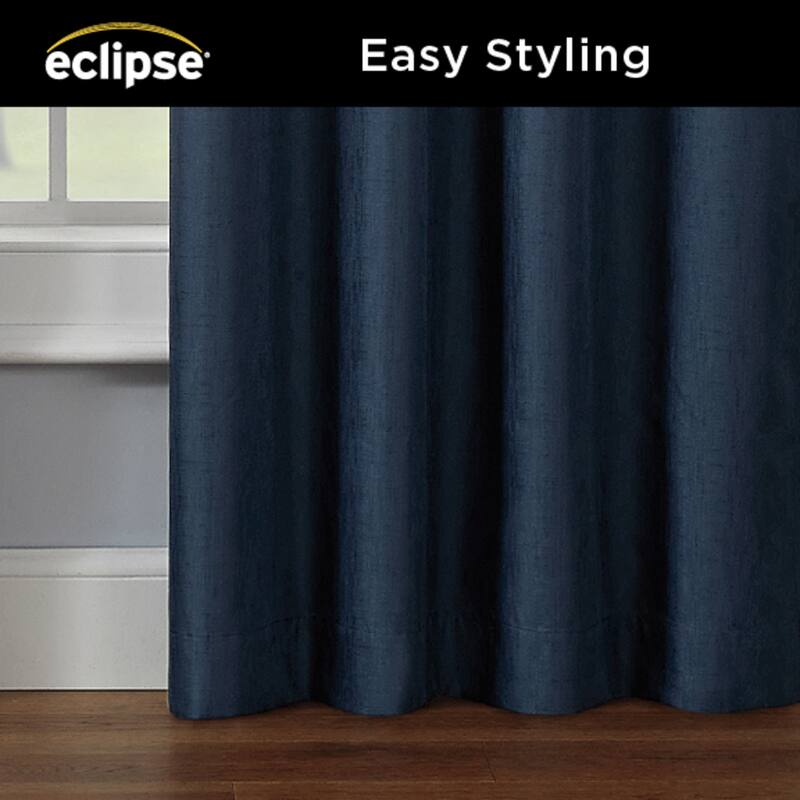 Eclipse Kendall Thermaback Grommet Extra Wide Sliding Patio Door Curtain Panel, 84 In Long x 100 In Wide