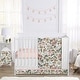 preview thumbnail 1 of 4, Sweet Jojo Designs Blush Pink Yellow Vintage Floral Boho Girl 5p Nursery Crib Bedding Set Green White Bohemian Shabby Farmhouse