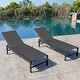 preview thumbnail 7 of 73, Outdoor All-Weather Patio Chaise Lounge Chairs Sun Lounger with Adjustable Backrest