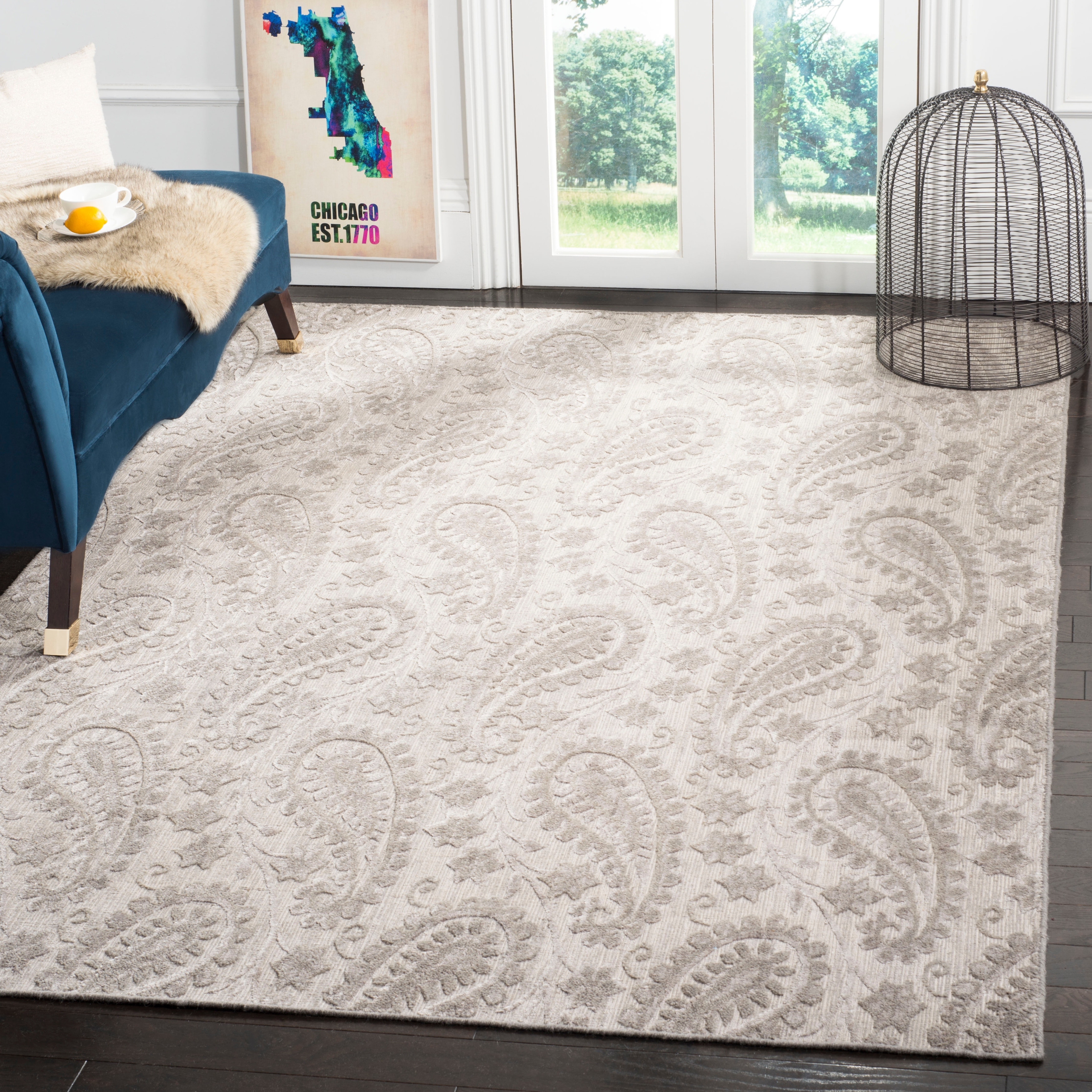 Contemporary Modern Paisley Indoor Outdoor Area Rug **FREE SHIPPING** 