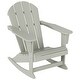 preview thumbnail 22 of 85, POLYTRENDS Laguna Adirondack Eco-Friendly Poly All-weather Outdoor Rocking Chair Sand