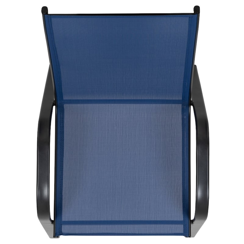 Outdoor Stacking Chairs w/ Flex Comfort Material (4 Pack)