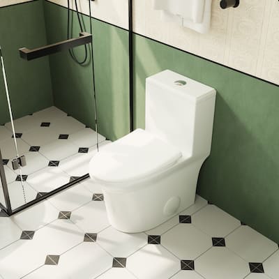 Super Quiet Flushing One-Piece Toilet with Soft-Close Seat