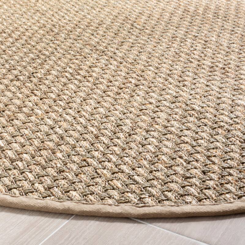 SAFAVIEH Stas Beige Seagrass Area Rug