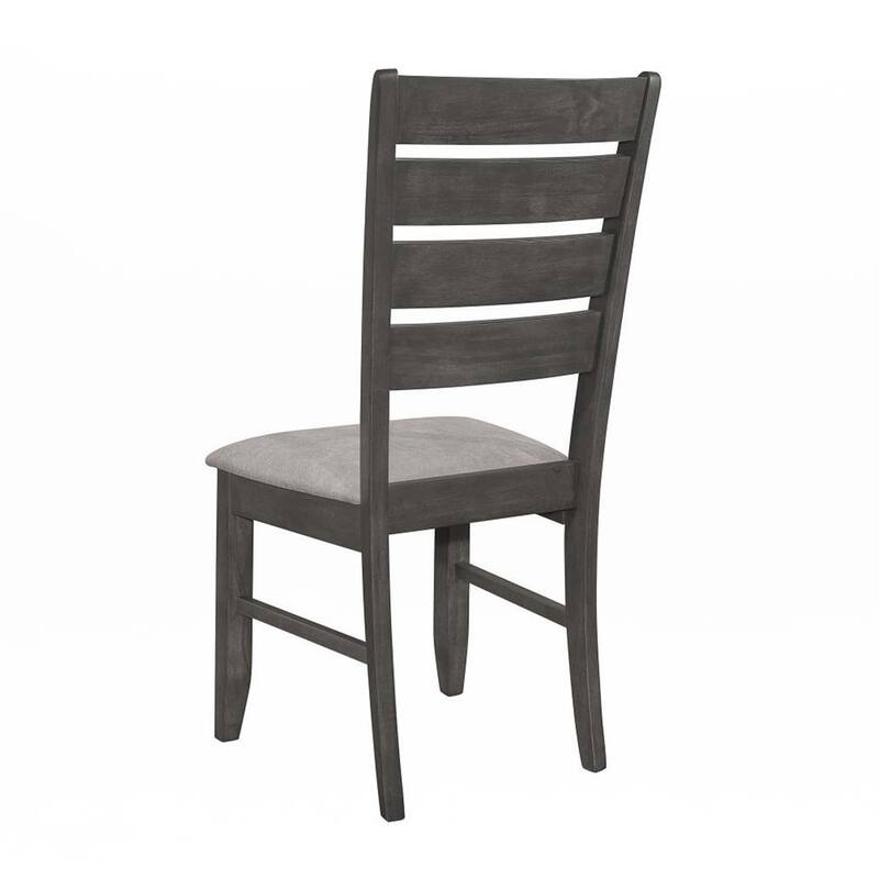 Set of 2 Dining Chairs with Fabric Upholstered Seat