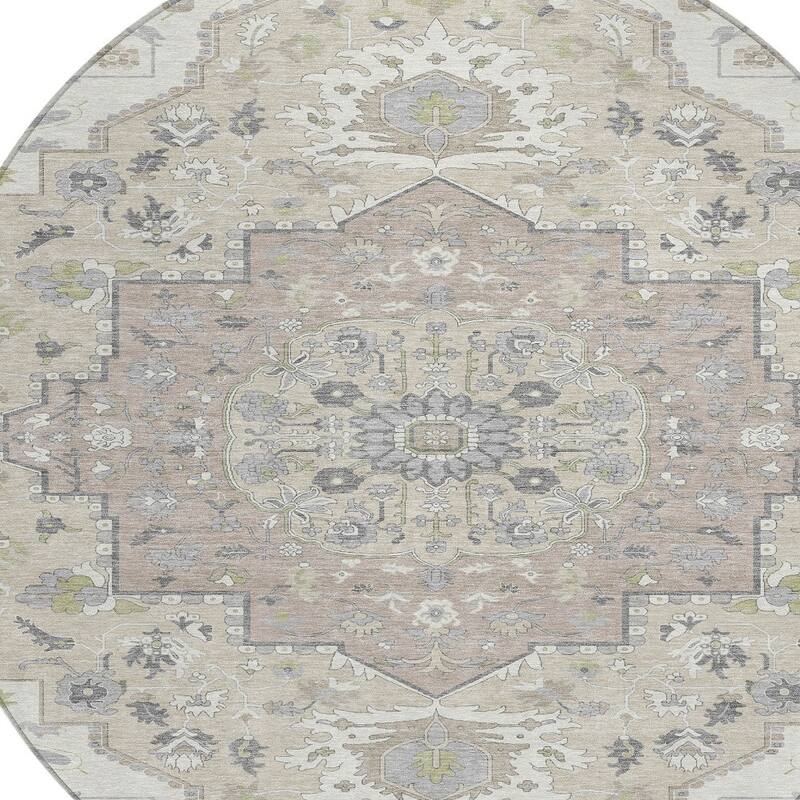 HomeRoots Oriental Traditional Rectangle Outdoor Rug