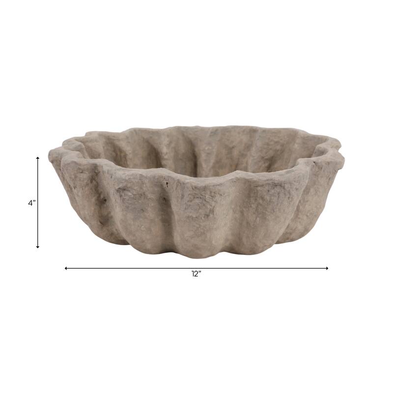 Pottery Paper Mache Bowls Decorative Boho Casual Rustic