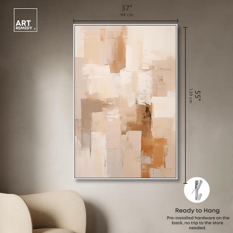 Sandstone Hush Canvas by Art Remedy