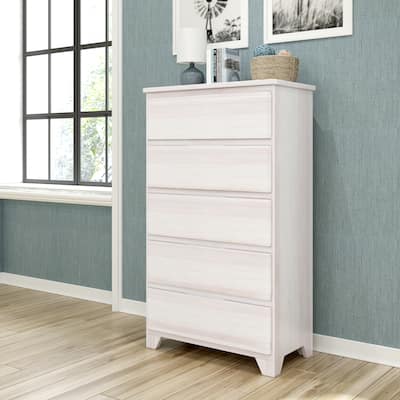 Max and Lily Farmhouse 5 Drawer Dresser