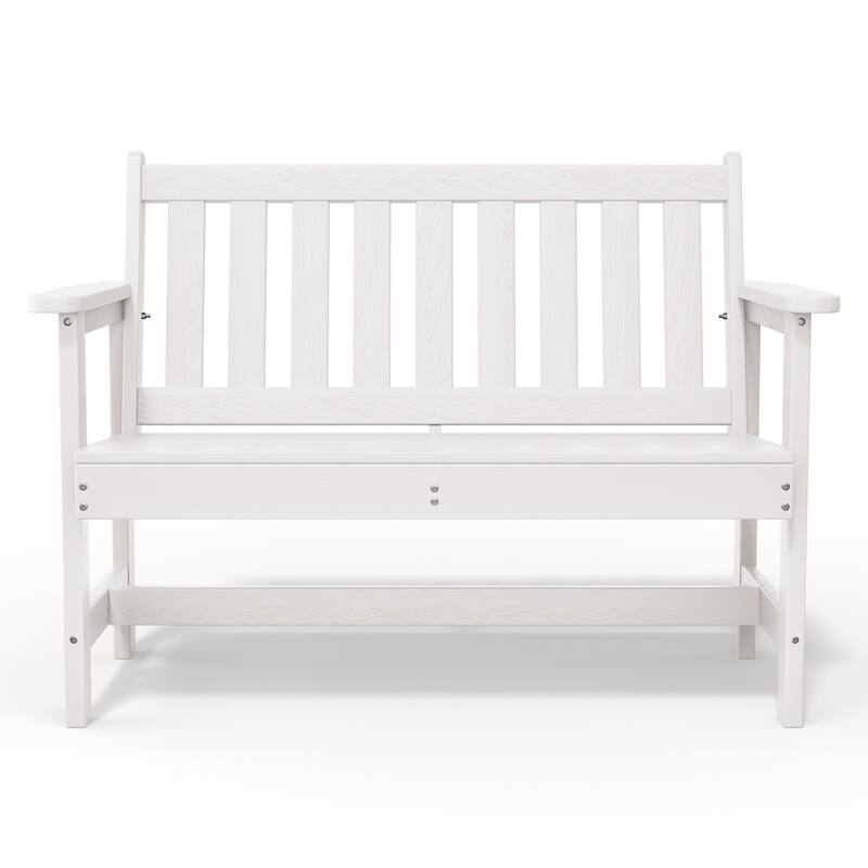 Outdoor 2-Person Garden Bench 42.92-in W x 35.83-in H