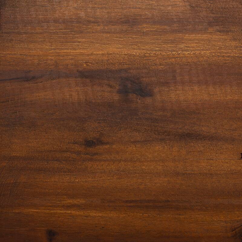 Walker Edison Elephant Point Acacia Wood Chevron Bench