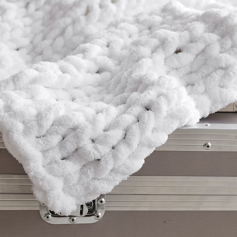 Cozy Potato® Chenille Chunky Knit Throw Blanket