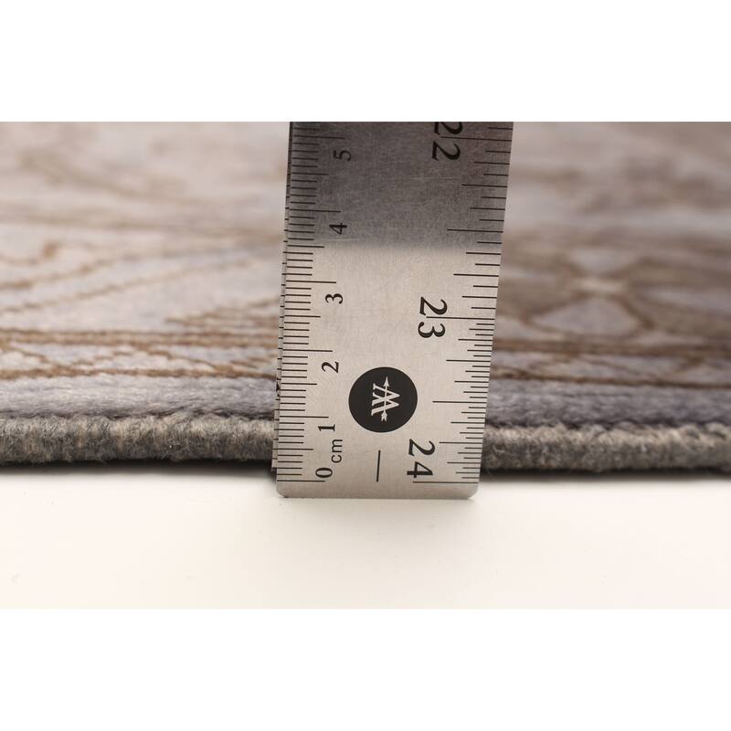 ECARPETGALLERY Hand-knotted Vibrance Grey Wool Rug - 3'6 x 5'0