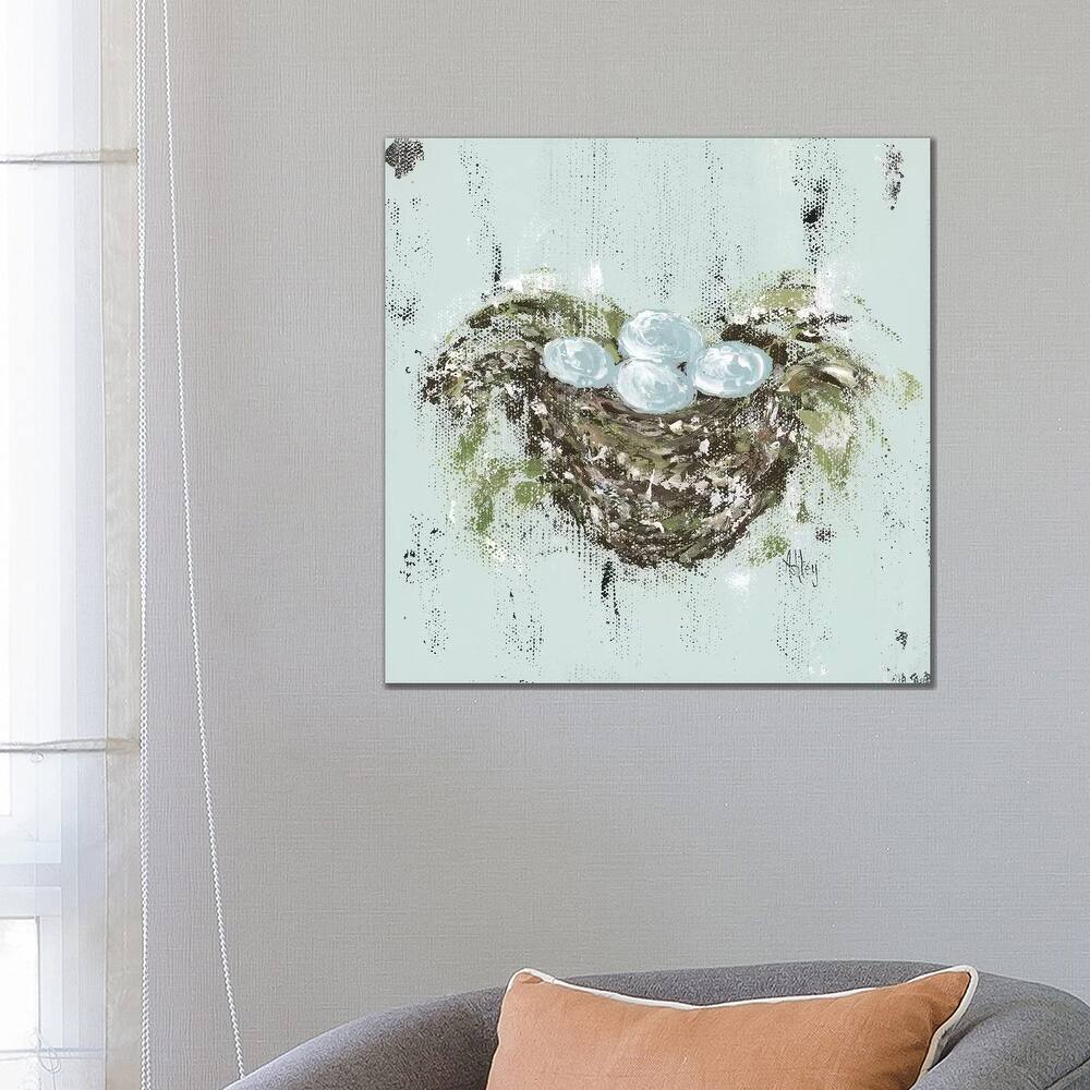 iCanvas "Bird Nest" by Ashley Bradley Canvas Print