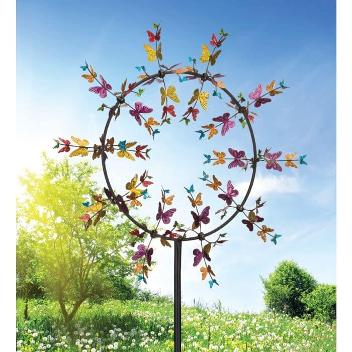 32 Vortex Wind Spinner - Butterflies - 32"X8.75"X91"
