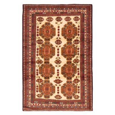 Teimani Cream Rug 3'10" x 5'11" - 3'10 x 5'11