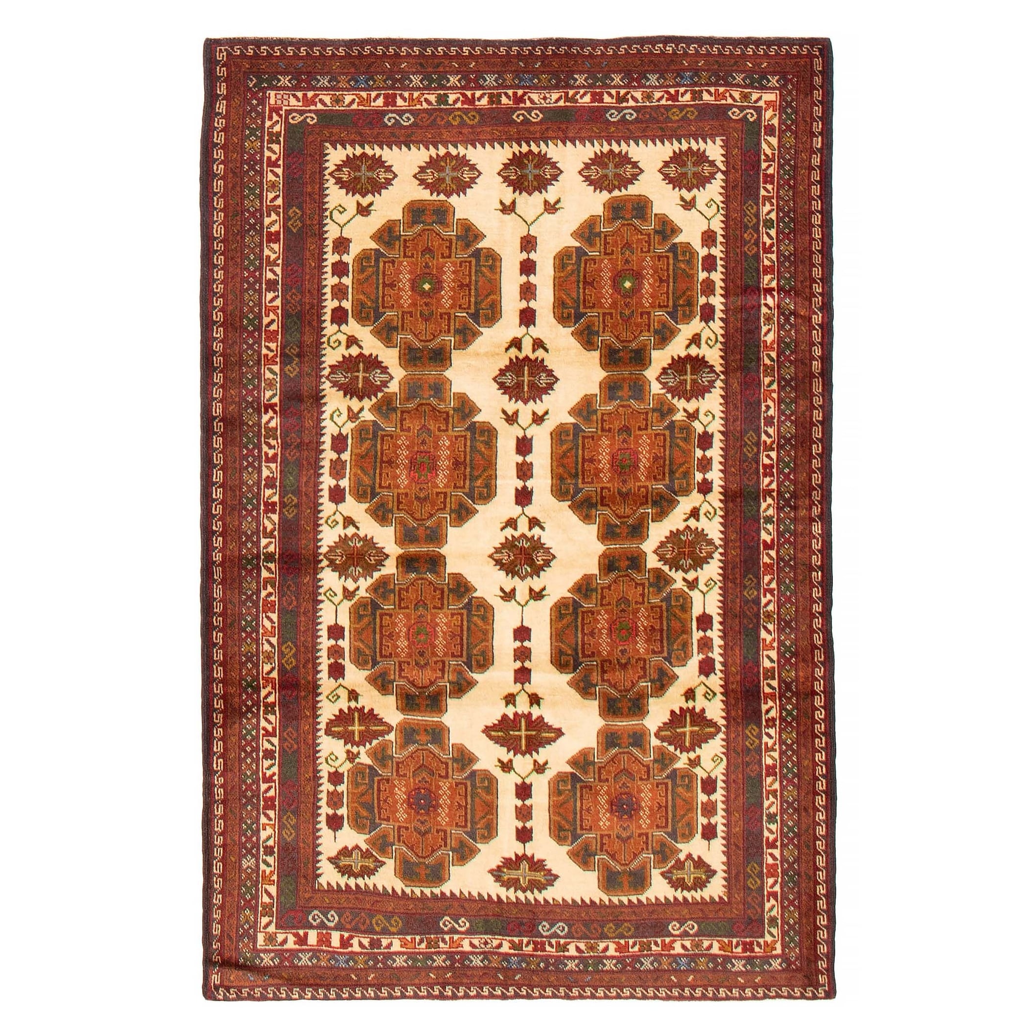 Teimani Cream Rug 3'10" x 5'11" - 3'10 x 5'11
