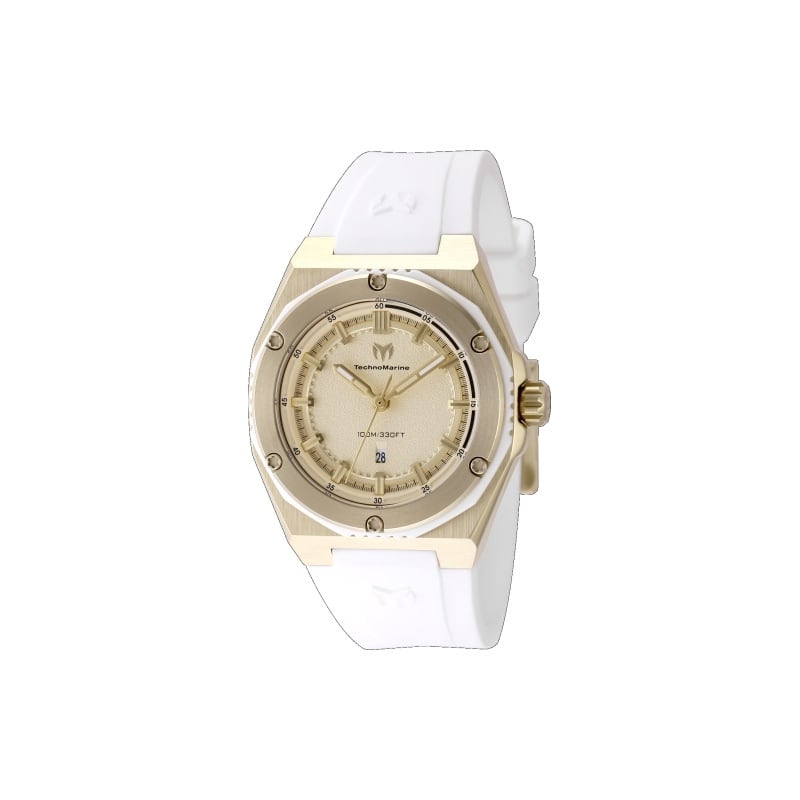 Technomarine Women's TM-416080 CORAL Quartz Gold Dial Watch