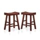 preview thumbnail 10 of 12, Howler Transitional 24-inch Saddle Stool (Set of 2) by Furniture of America