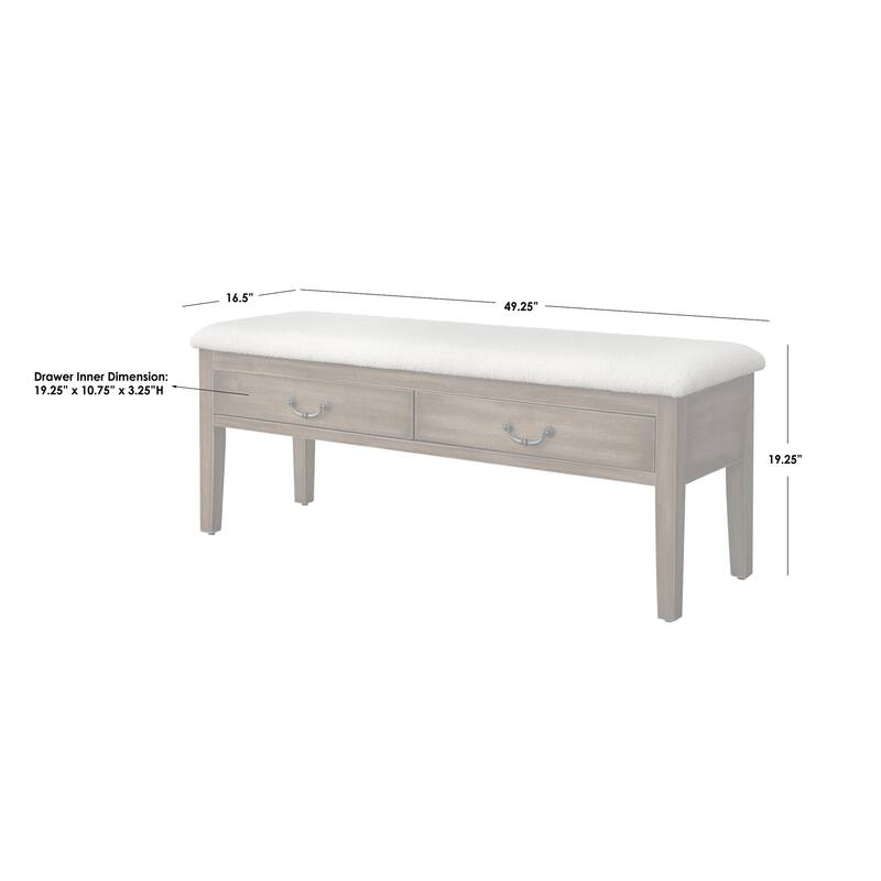 Lifestorey Palmer 6-Piece Dining Set with Storage