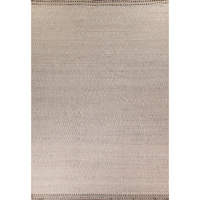 Earth Tone Moroccan Oriental Large Area Rug Handmade Wool Carpet - 12'0" x 15'7"
