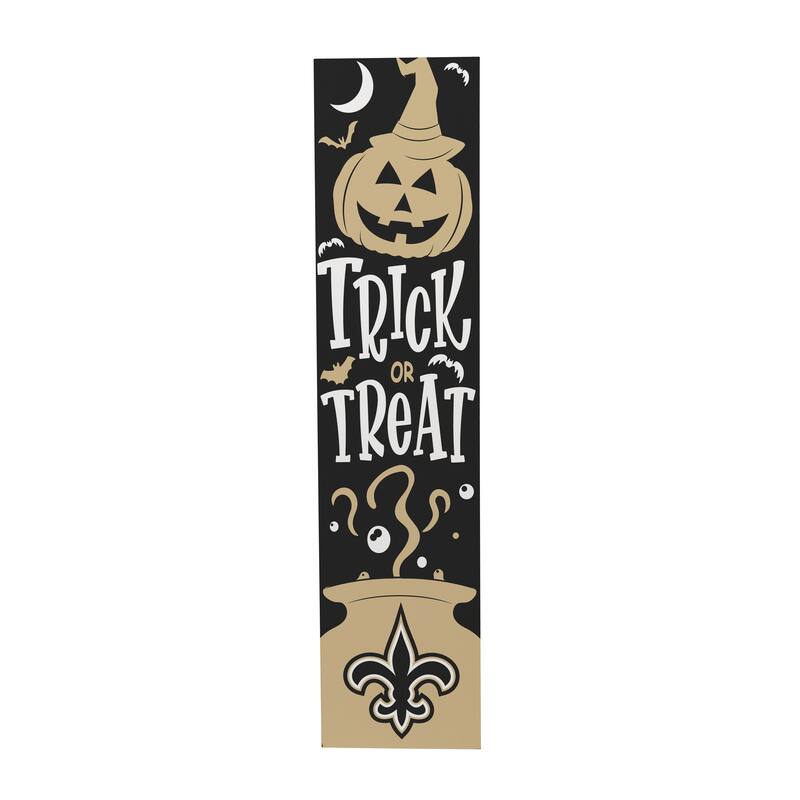 47" Double Sided Seasonal Porch Leaner, New Orleans Saints - 47" x 11.25"