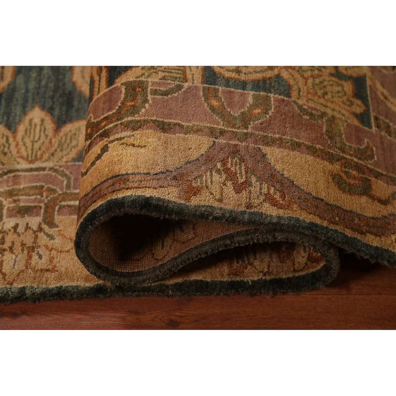 Brown Gold Art & Craft Oriental Area Rug Handmade Wool Carpet - 7'10"x 10'3"