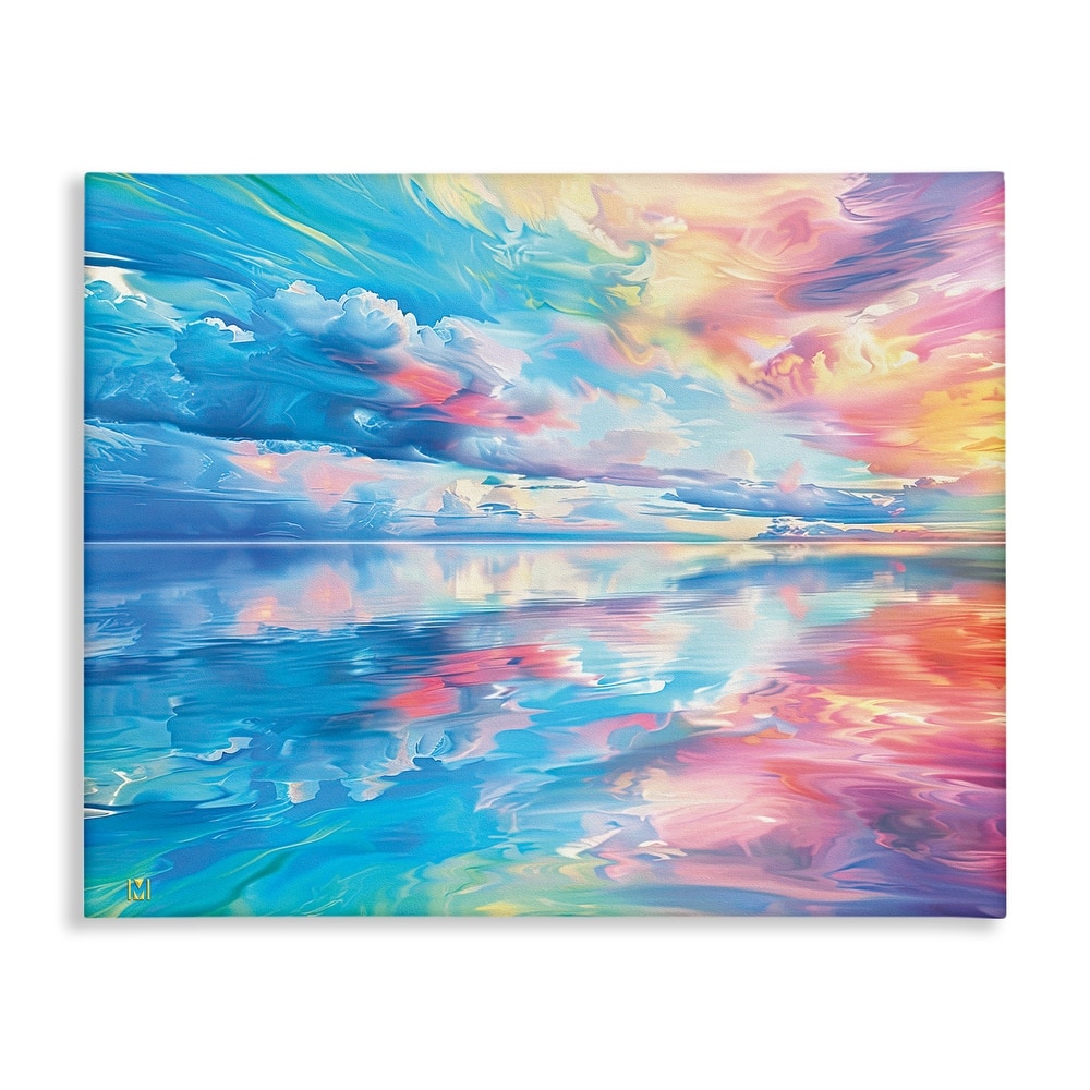 Stupell Prismatic Rainbow Sunset Canvas Wall Art Design By Michael Ward