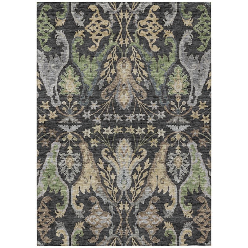 Machine Washable Indoor/ Outdoor Traditional Craftsman Chantille Rug