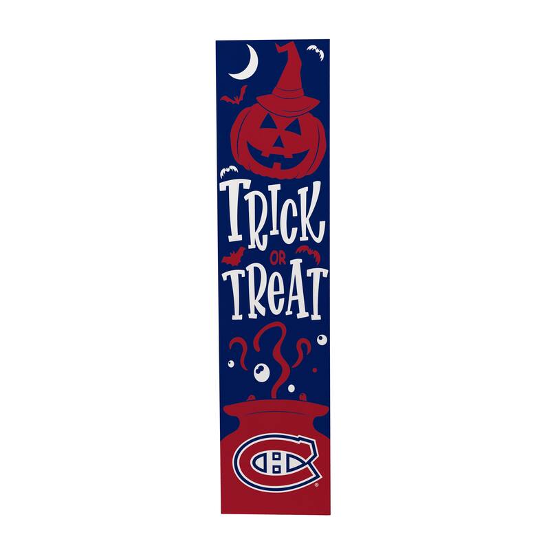 47" Double Sided Seasonal Porch Leaner, Montreal Canadiens - 47" x 11.25"