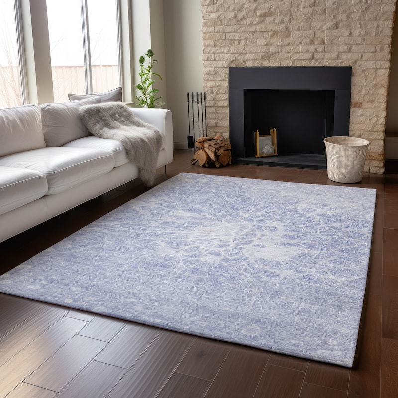 Premium Washable Super Soft Muted Floral Mayfield Rug