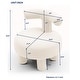 preview thumbnail 12 of 10, 24.4" Modern Fabric Chair Kids Chair for Living Room, Bedroom, Home Decorative - 24.4''×24.4''×25.6''
