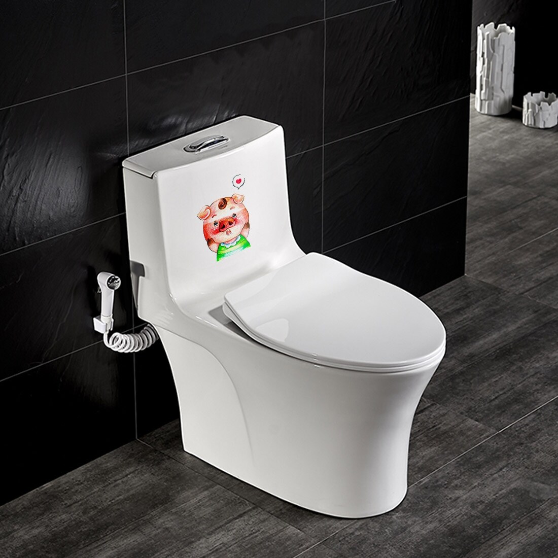 Shop Wall Sticker Paper Art Decal Bathroom Washroom Apartment