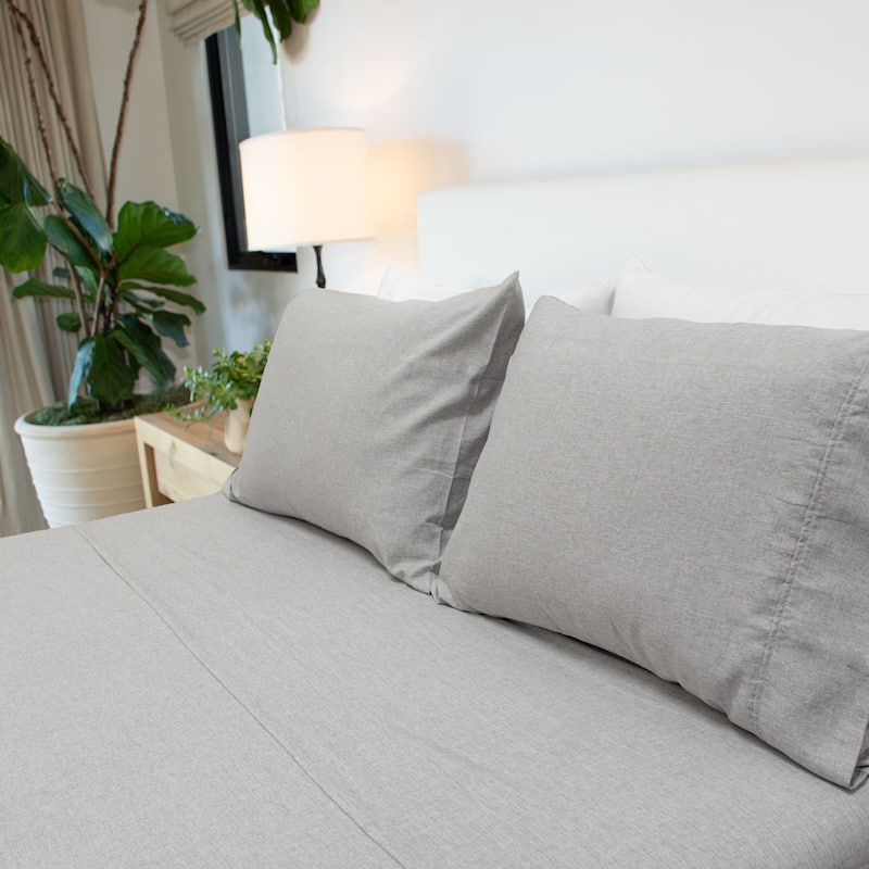 Jennifer Adams Lux Enzyme-Washed Triple-Brushed Signature Soft Sheet Set
