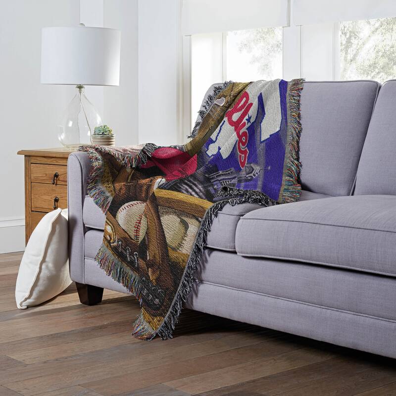 MLB Woven Tapestry Throw Blanket