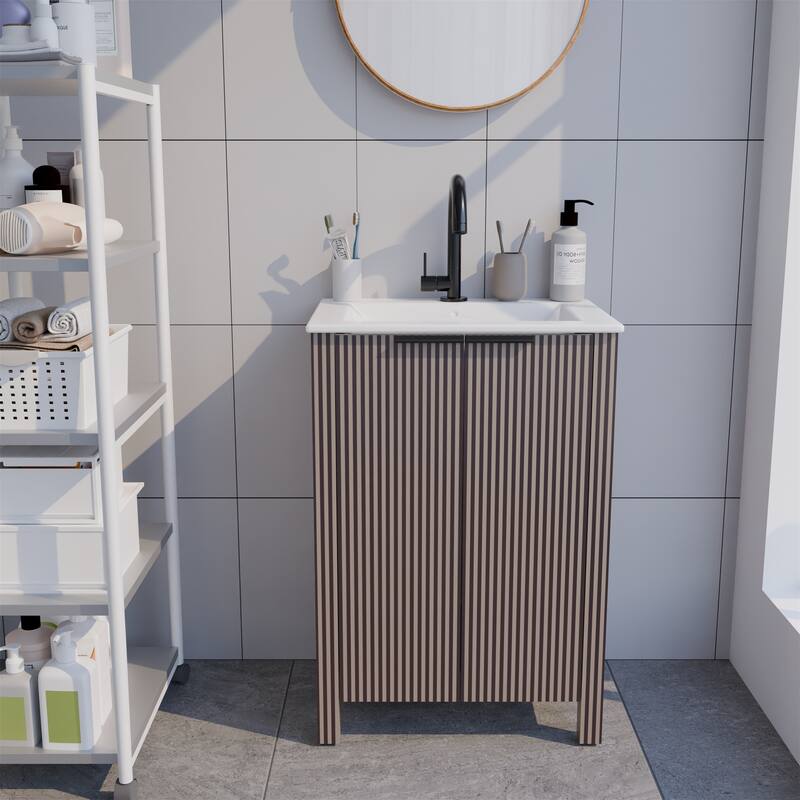 30" Modern Floor Stand Bathroom Vanity Combo