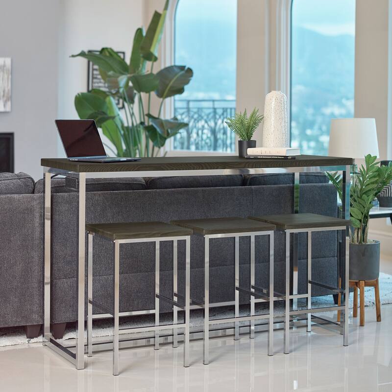 Marmot 4-piece Rectangle Counter Height Table Set