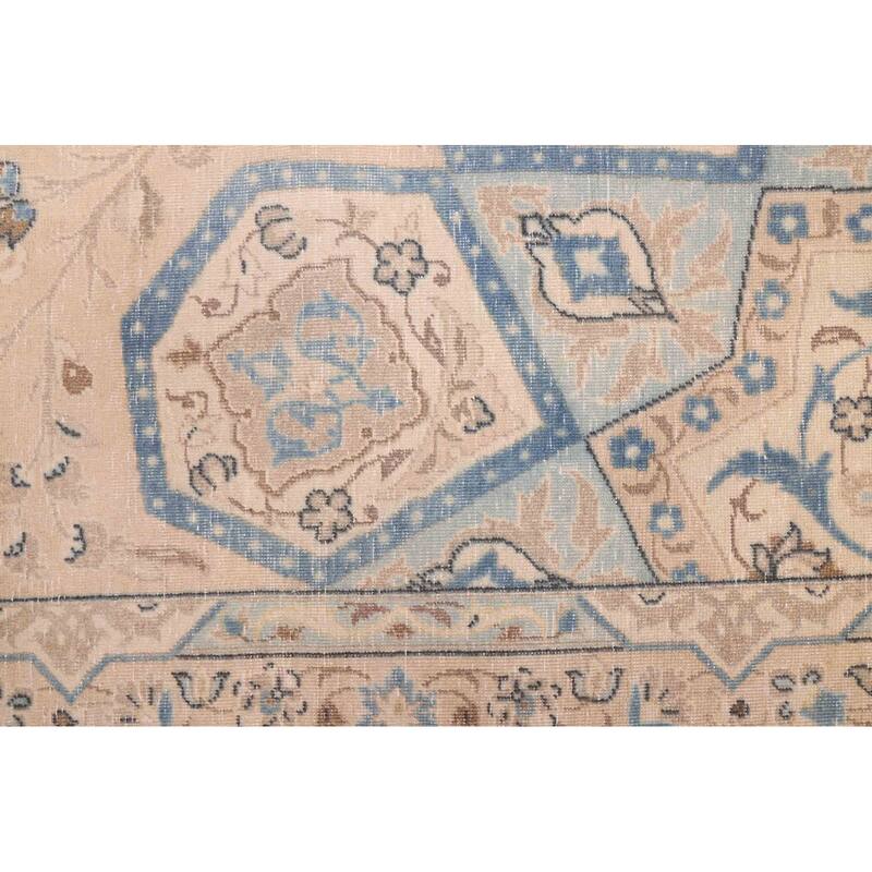 ECARPETGALLERY Hand-knotted Antalya Vintage Beige Wool Rug - 9'8 x 12'10