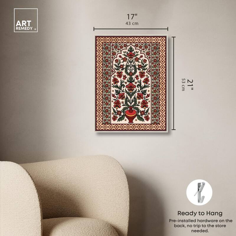 Royal Floral Mat Canvas by Art Remedy