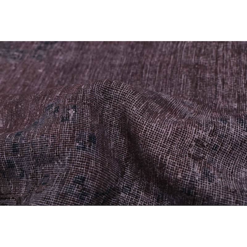 ECARPETGALLERY Hand-knotted Color Transition Dark Burgundy Wool Rug - 9'6 x 12'9