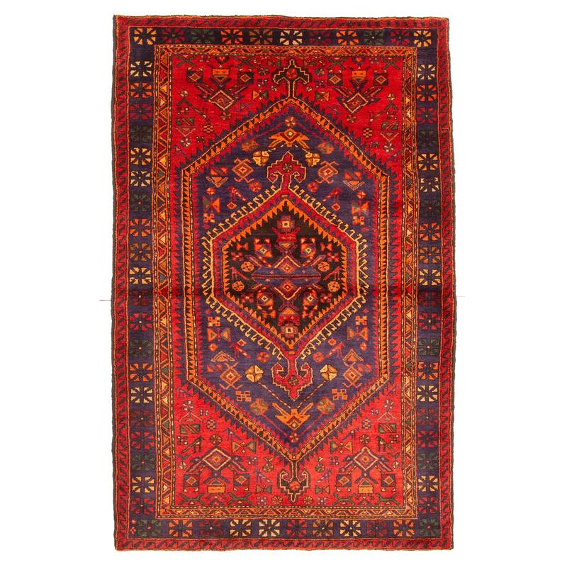 ECARPETGALLERY Hand-knotted Anadol Navy Wool Rug - 4'8 x 7'5