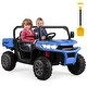 preview thumbnail 3 of 34, Gymax 24V Kids Ride On Dump Truck 2-Seater Electric Truck w/ Remote Blue