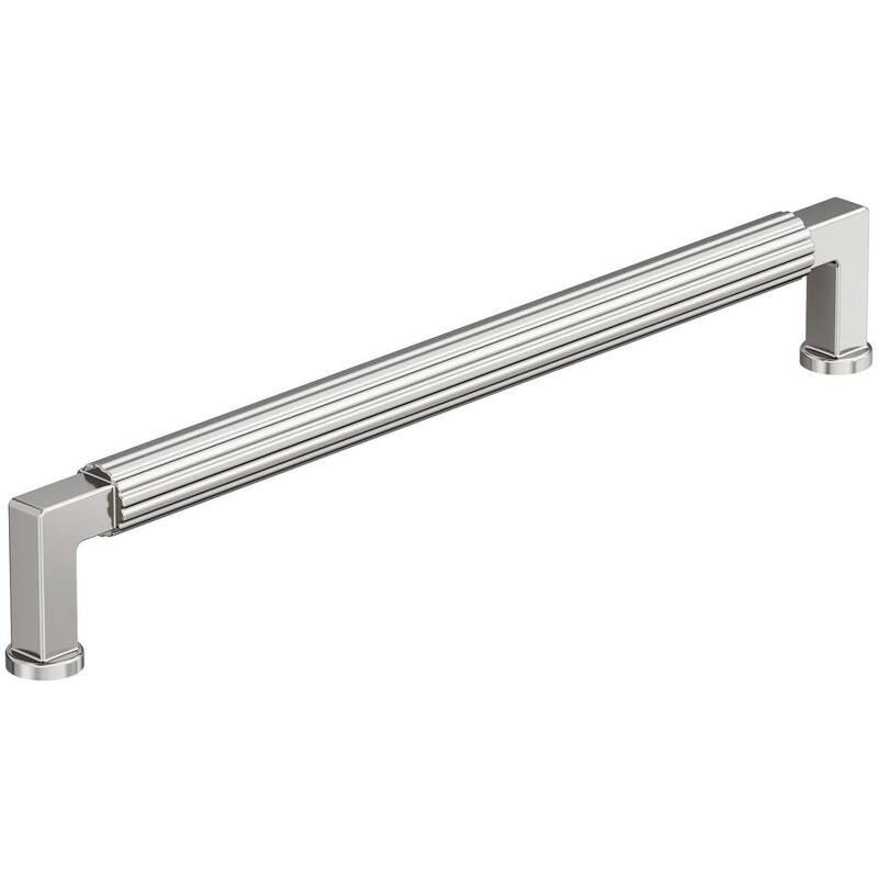 Amerock BP37647 Ballard 8-13/16" Center to Center Fluted Handle - Polished Nickel
