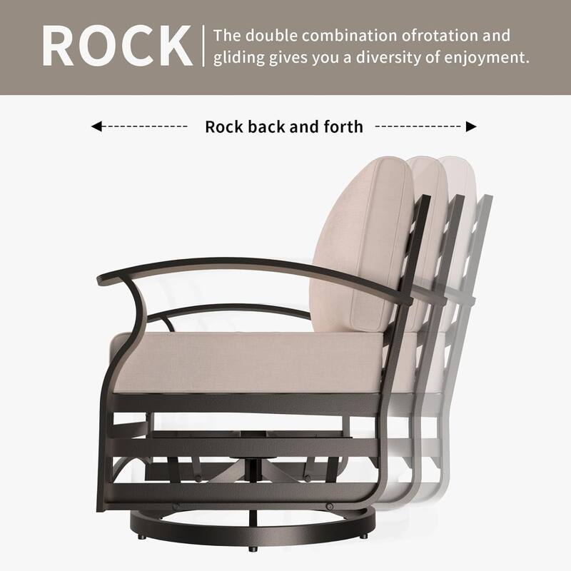 Kullavik Aluminum Corner Sofa Set, Patio Outdoor Sectional Sofa Set with Armrests and Footrests