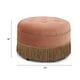 preview thumbnail 5 of 8, Yolanda 24" Upholstered Round Accent Ottoman