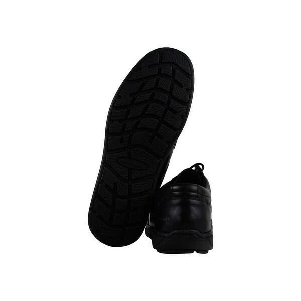 Shop Hush Puppies Vines Victory Mens Black Leather Casual Dress