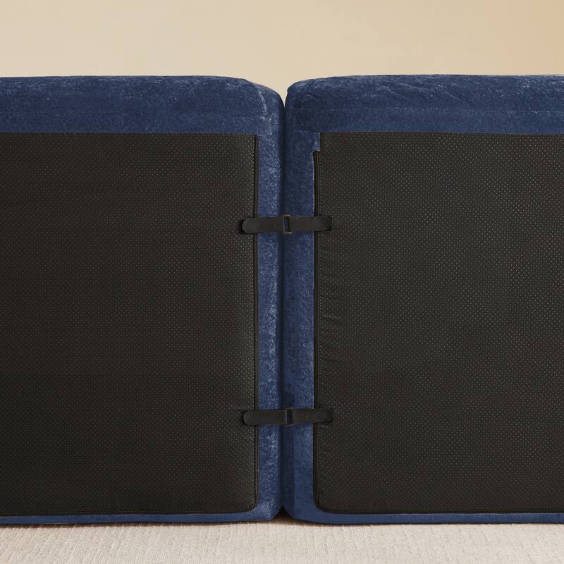 Sofa Couches With boneless Sofa,Soft Velvet Fabric,Bottom Anti-Slip Design